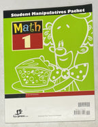 BJU Math 1 Student Manipulatives Packet 3rd edition homeschool0