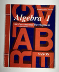 Saxon Algebra 1 homeschool packet 3rd ed edition math answers solutions0