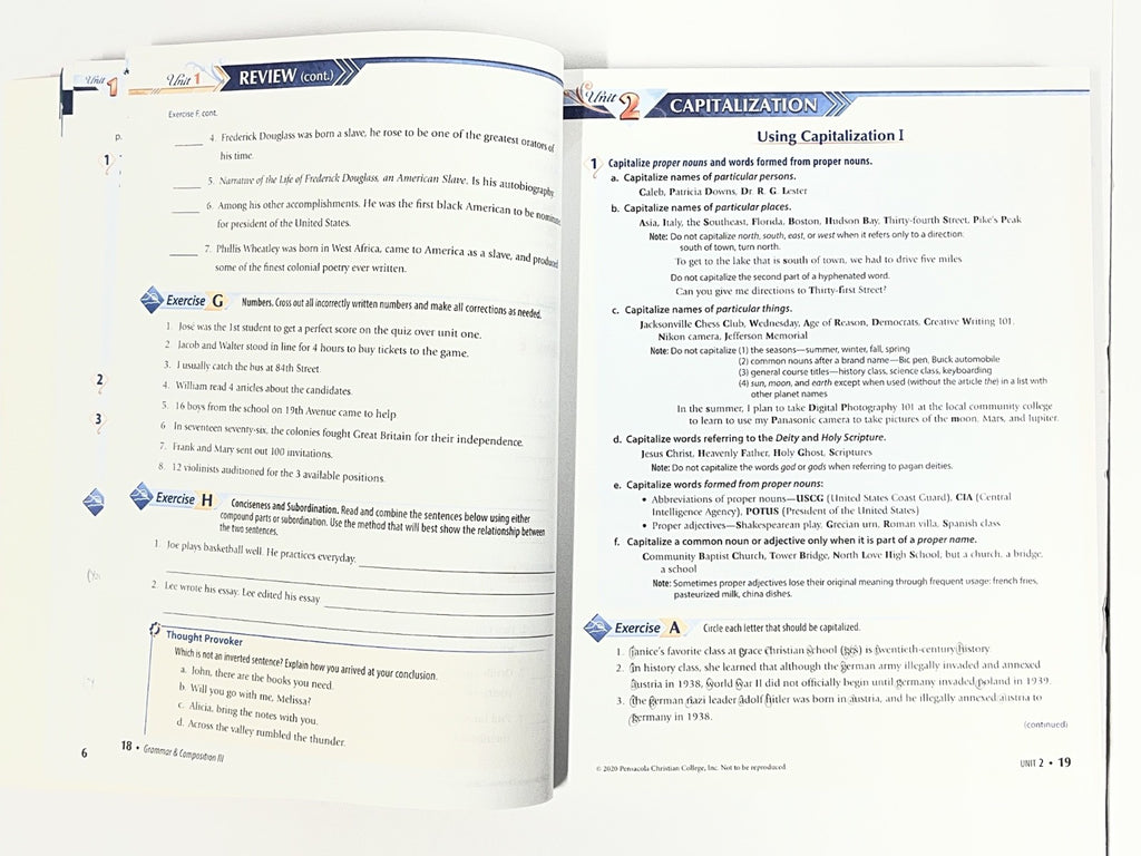Abeka Grammar III 3 set teacher edition tests key text 6th edition5
