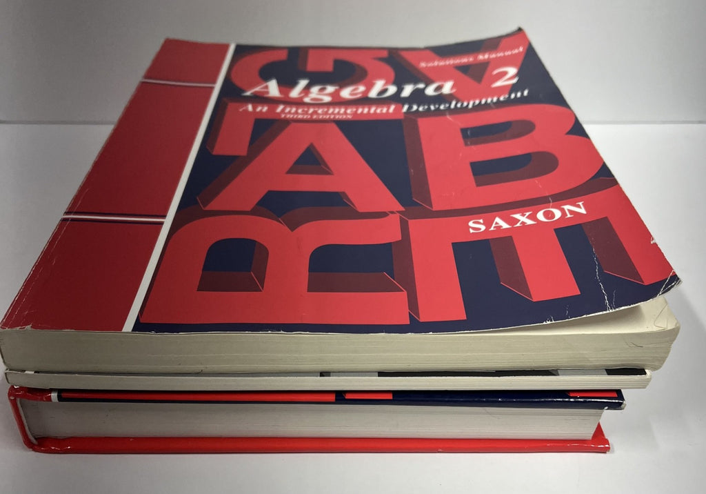 Saxon Algebra 2 complete set 3rd ed. textbook key solutions manual homeschool2
