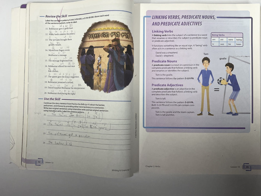 BJU Writing and Grammar 7 4th edition worktext READ4