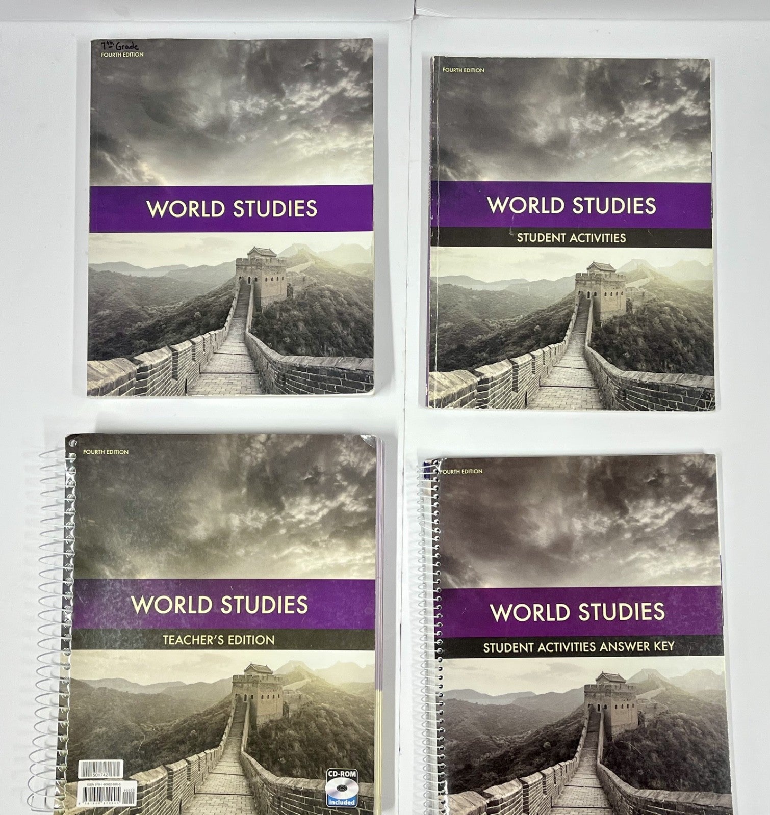 BJU World Studies set 4th edition READ description homeschool history 7th grade0