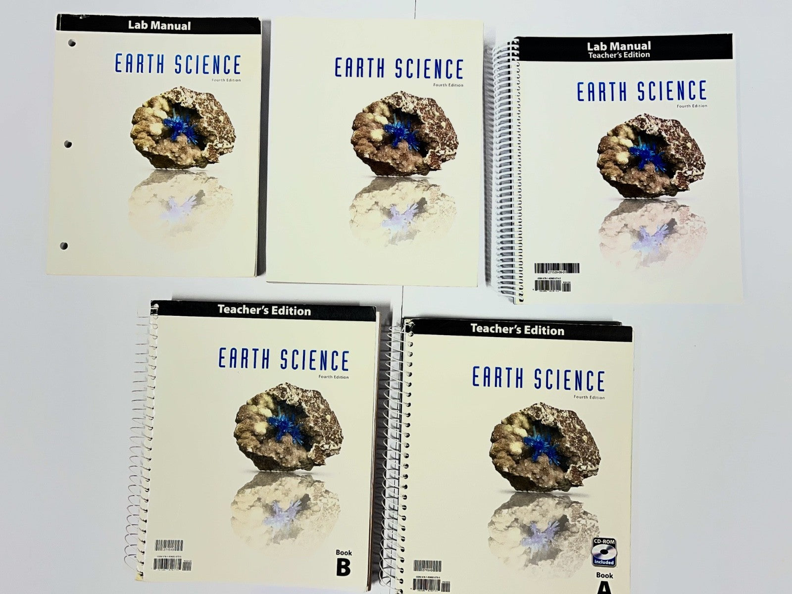 BJU Earth Science SET 4th ed Textbook Lab Manual Teacher Editions with CD0