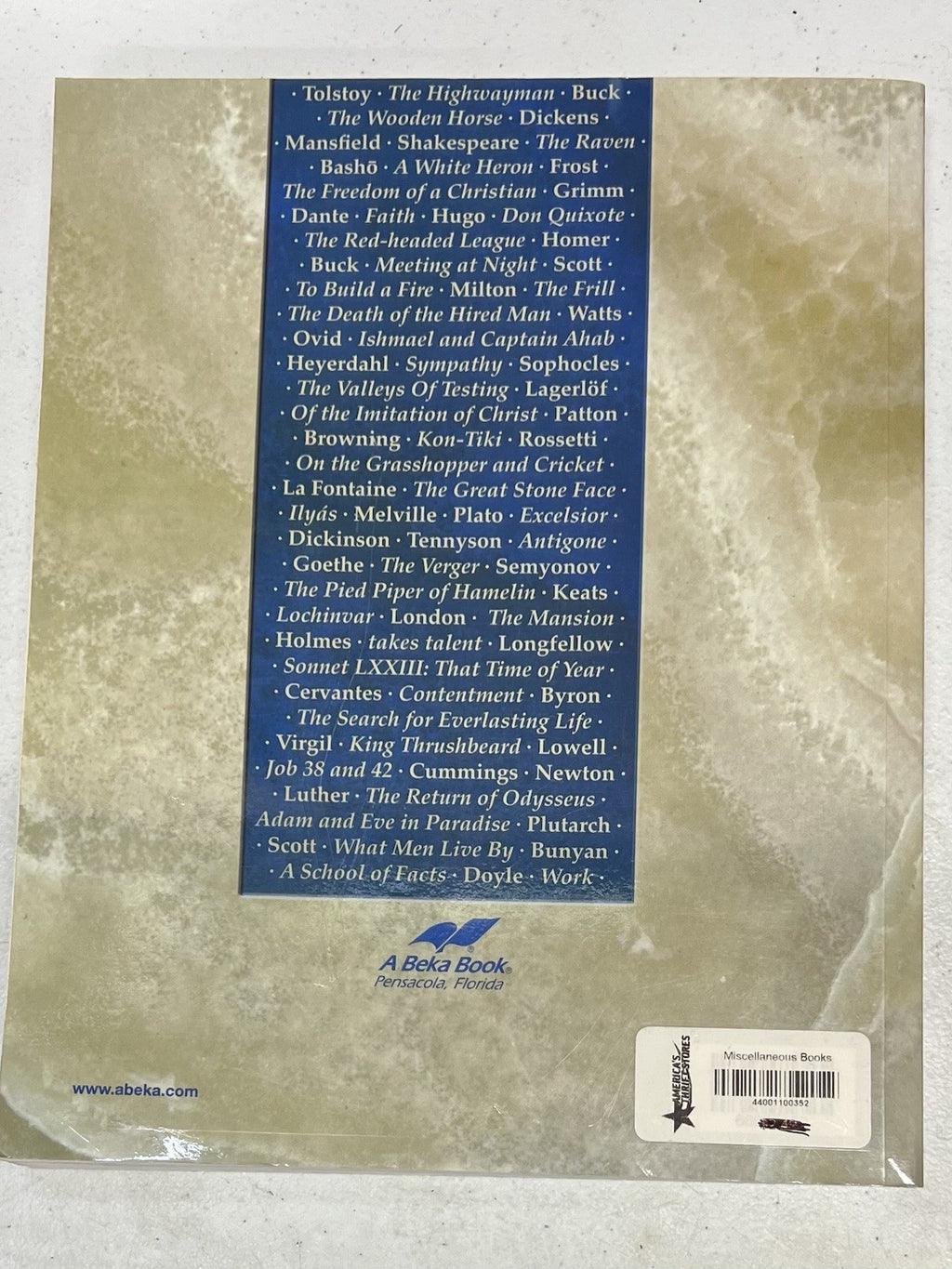 Abeka World Literature 3rd edition textbook1