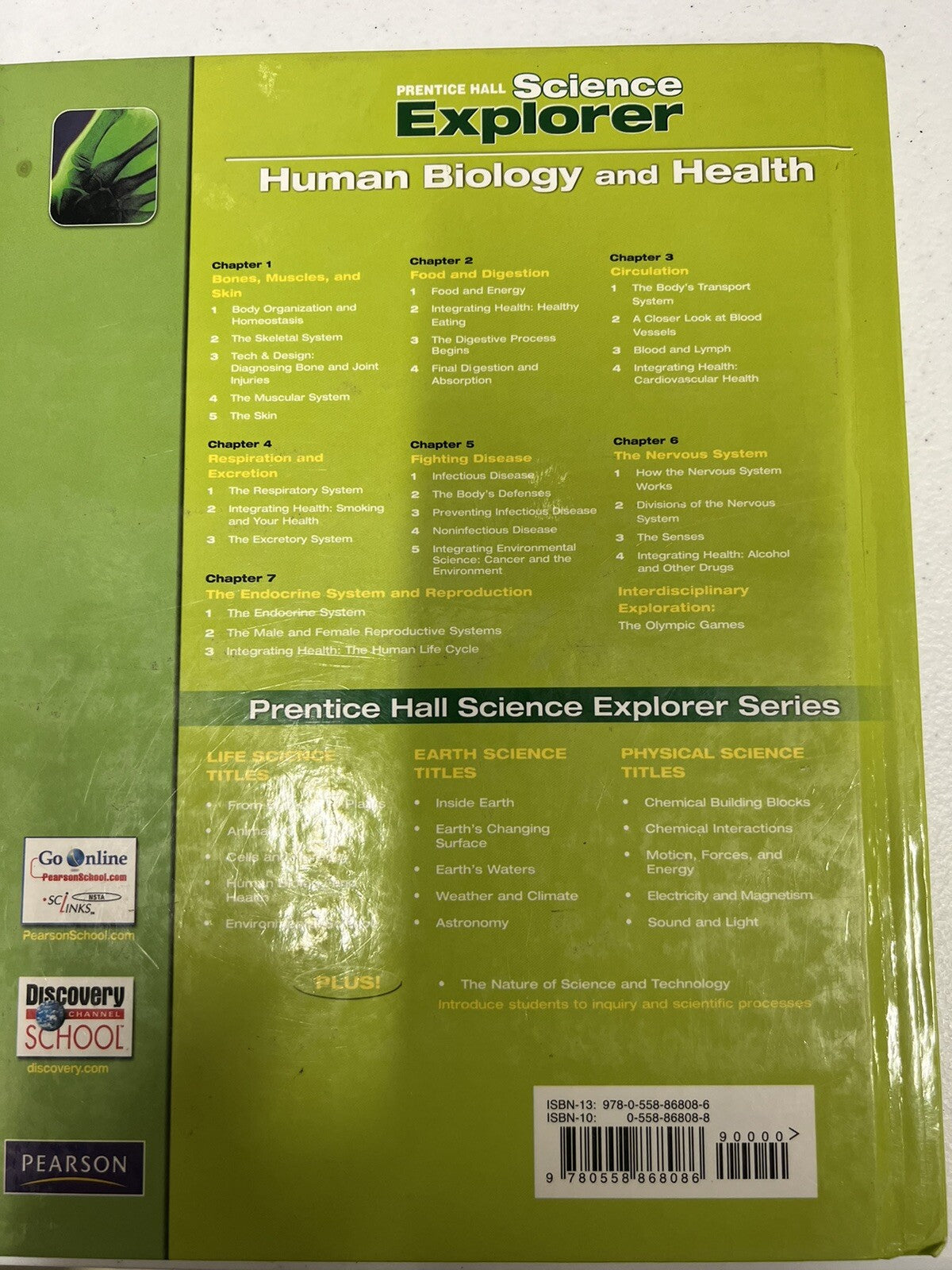 Science Explorer D  Human Biology  Health Prentice Hall Pearson Calvert School4