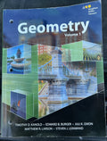 Geometry Volume 1  part of the GO MATH! Series Text with Perforated Pages0