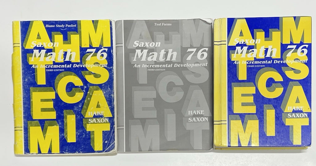 Saxon Math 76 third edition SET Textbook Tests Home Study packet homeschool0