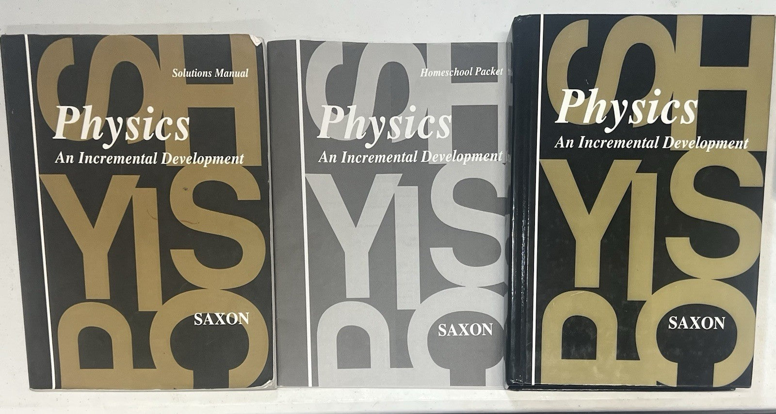 Saxon Physics Kit set Textbook Solutions Manual Homeschool Packet0
