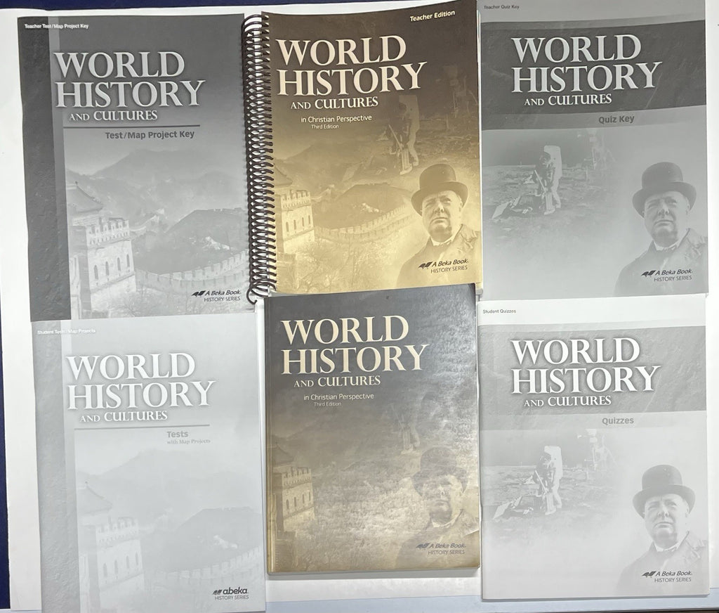 Abeka World History set kit third edition textbook teacher ed tests quizzes key0