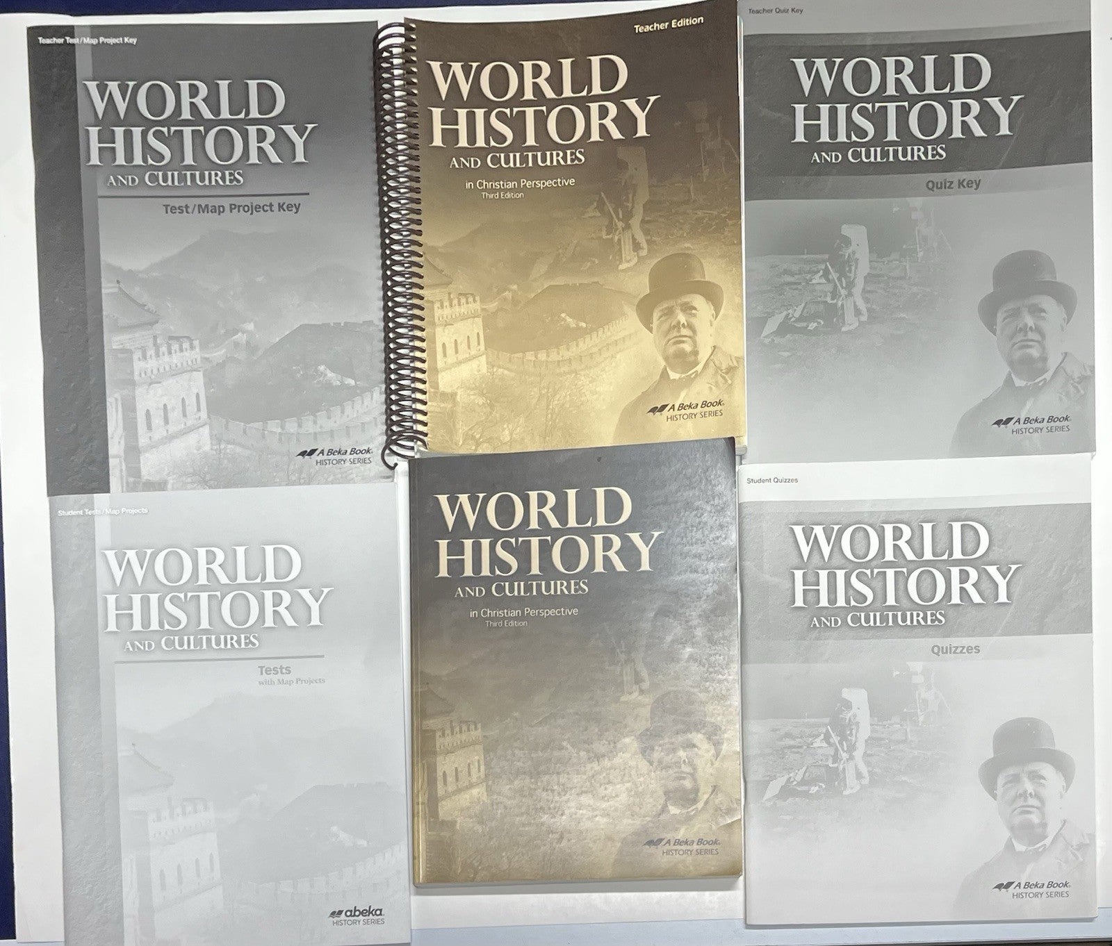 Abeka World History set kit third edition textbook teacher ed tests quizzes key0