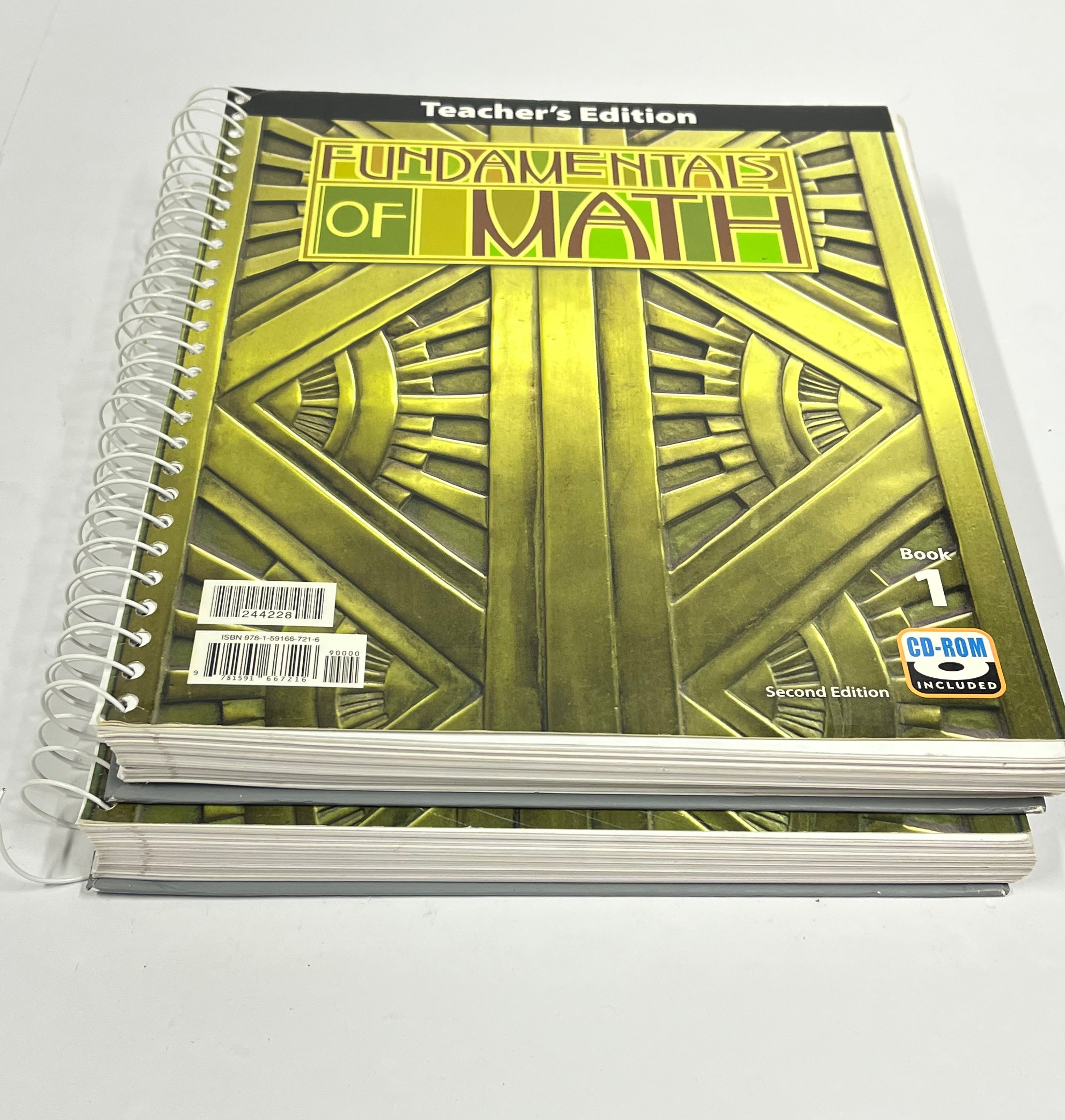 BJU FUNDAMENTALS OF MATH | 2nd ed. | Teacher's Edition Books 1 & 2