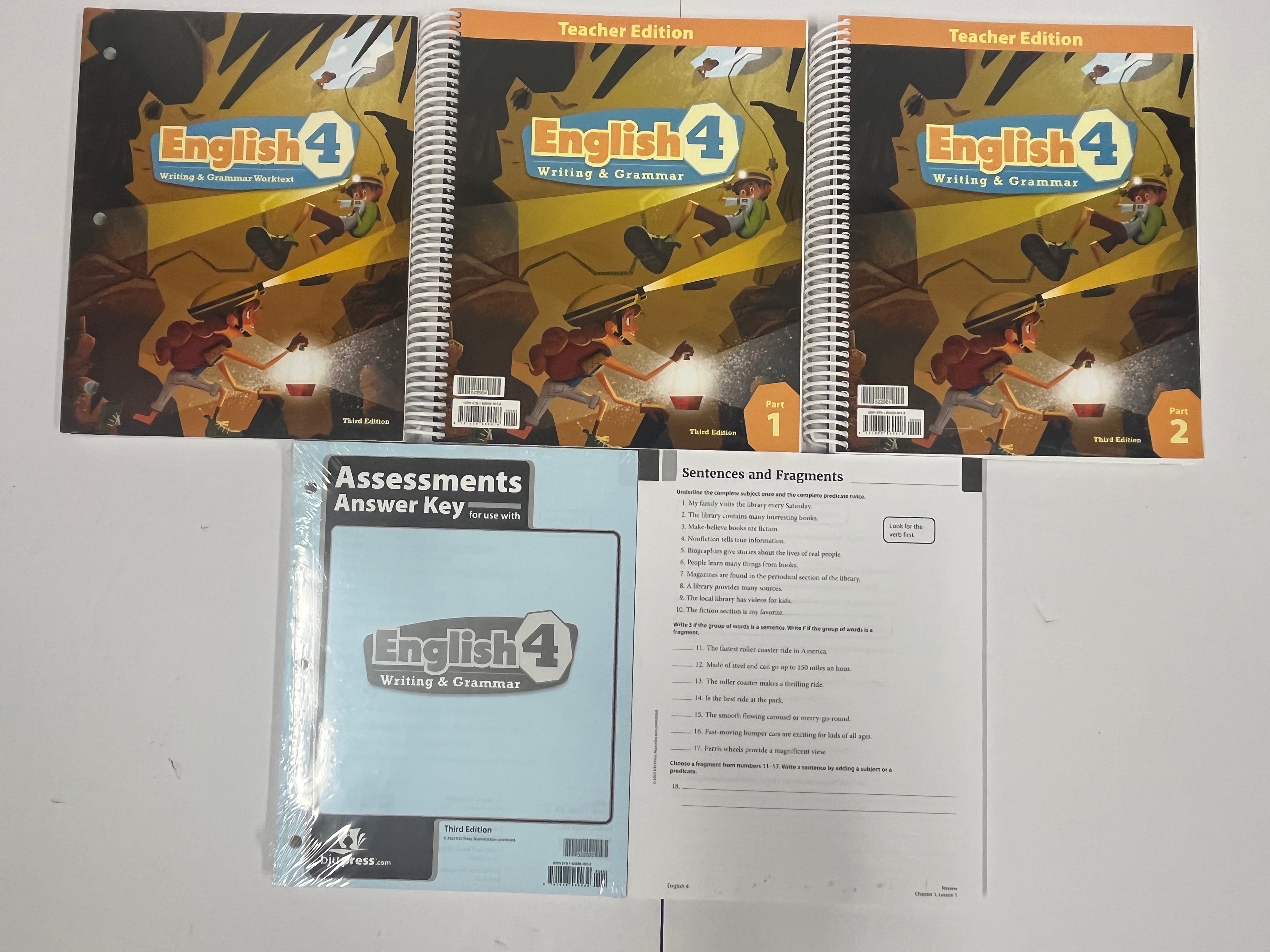 BJU English 4 | 3rd ed. | Complete Subject Kit