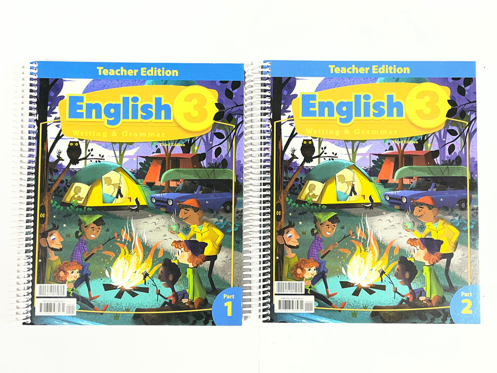 BJU English 3 | 3rd ed. | Teacher Edition Part 1 & 2