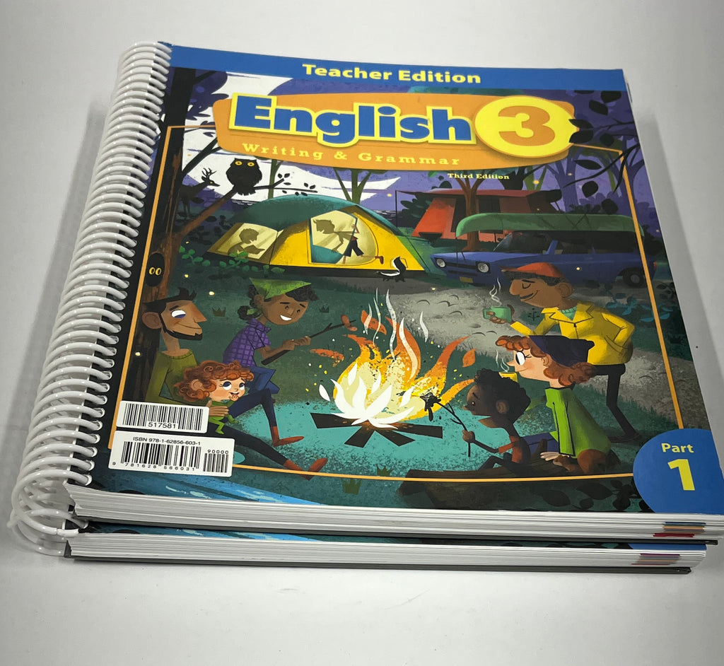 BJU English 3 | 3rd ed. | Teacher Edition Part 1 & 2