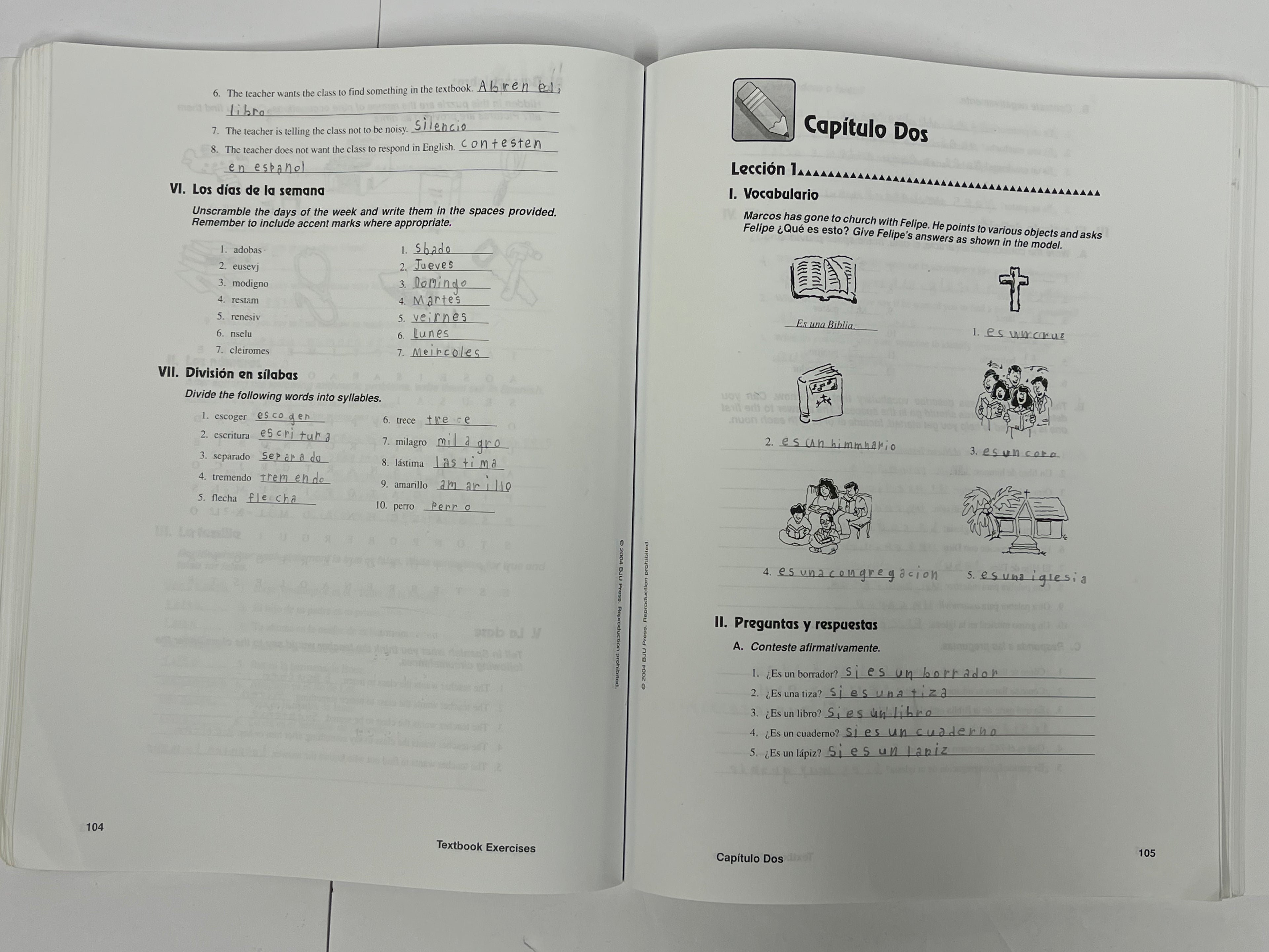 BJU Spanish 1 | 2nd ed. | Activities Manual