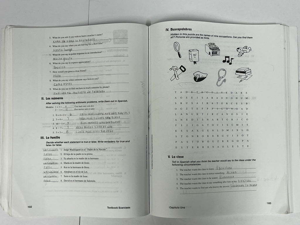 BJU Spanish 1 | 2nd ed. | Activities Manual