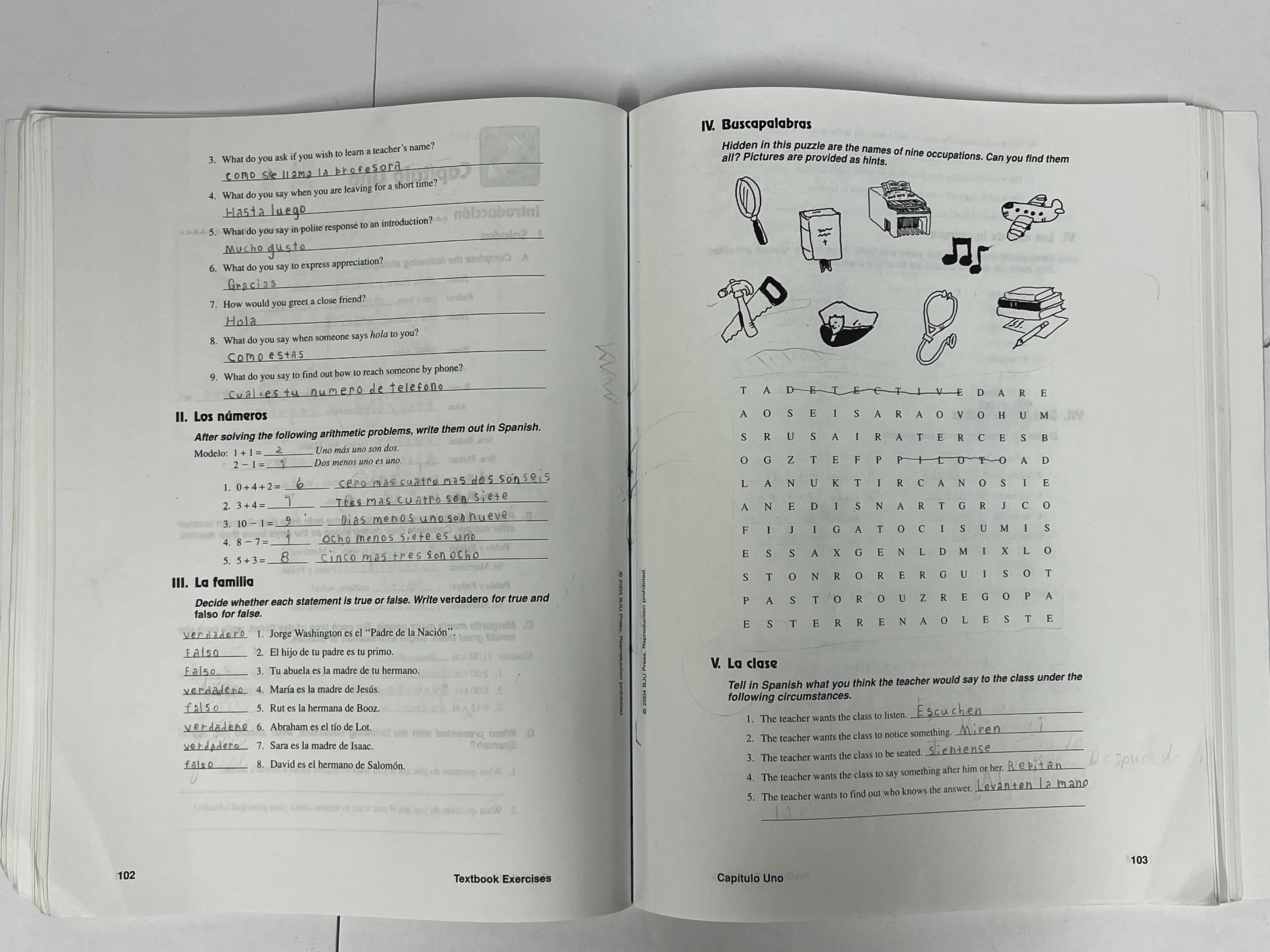 BJU Spanish 1 | 2nd ed. | Activities Manual