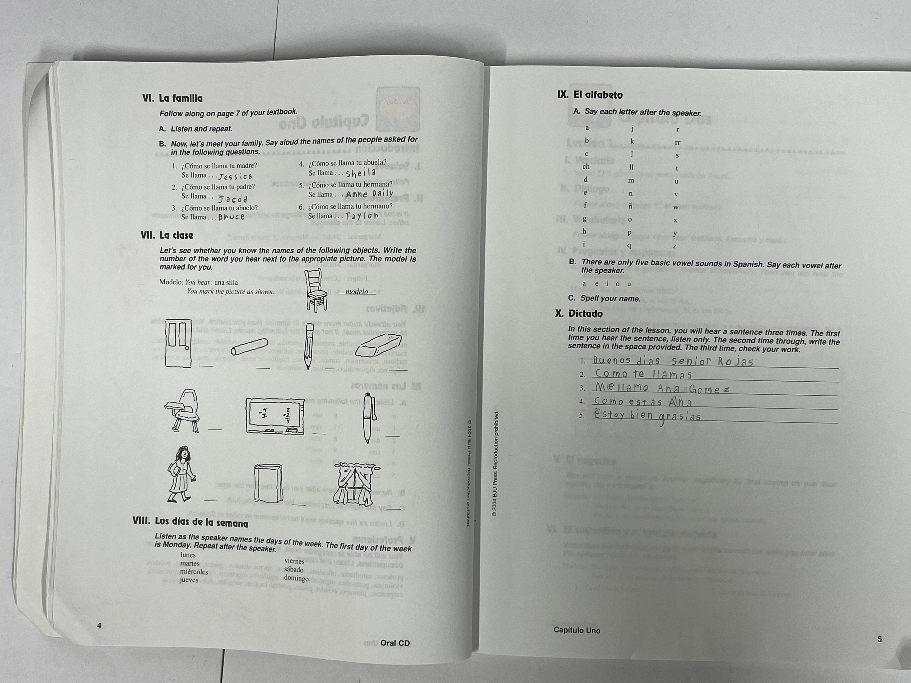 BJU Spanish 1 | 2nd ed. | Activities Manual