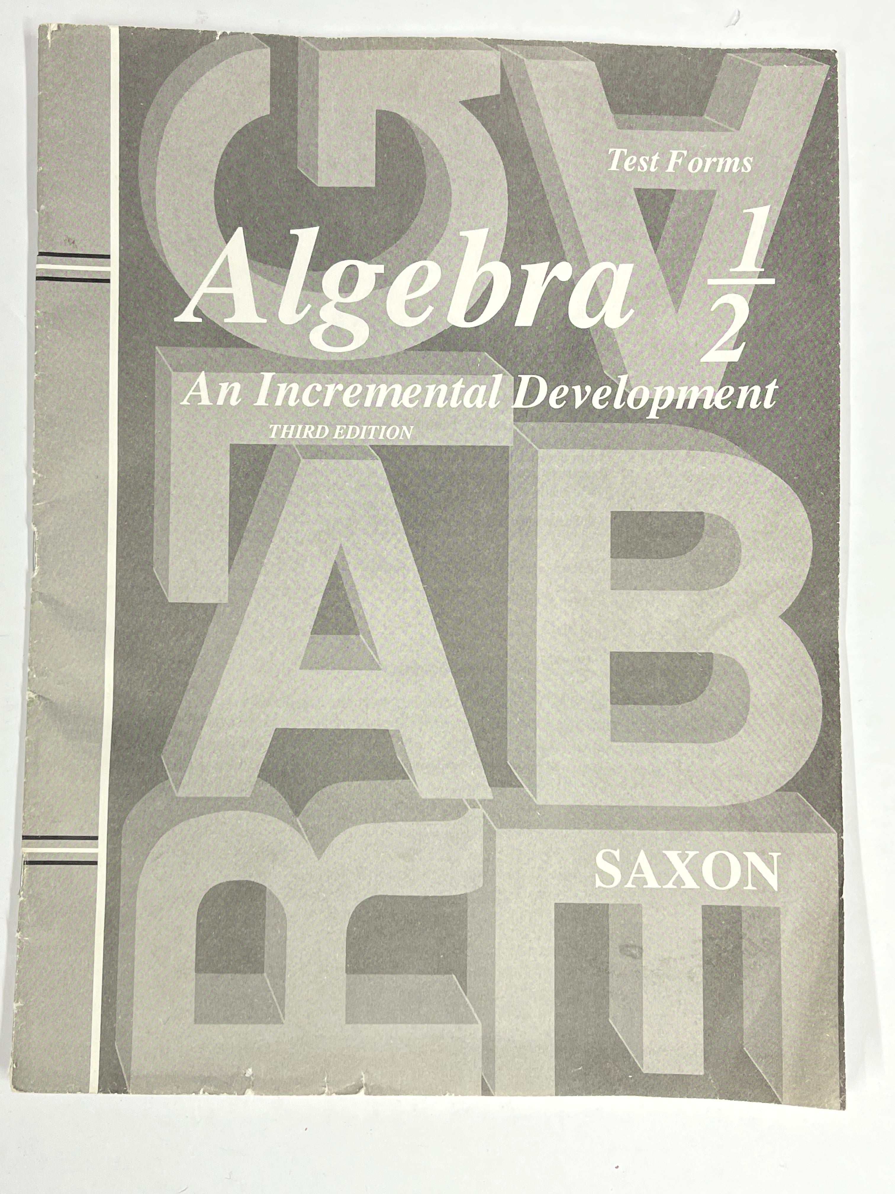 Saxon Algebra 1/2 | 3rd ed. | test forms
