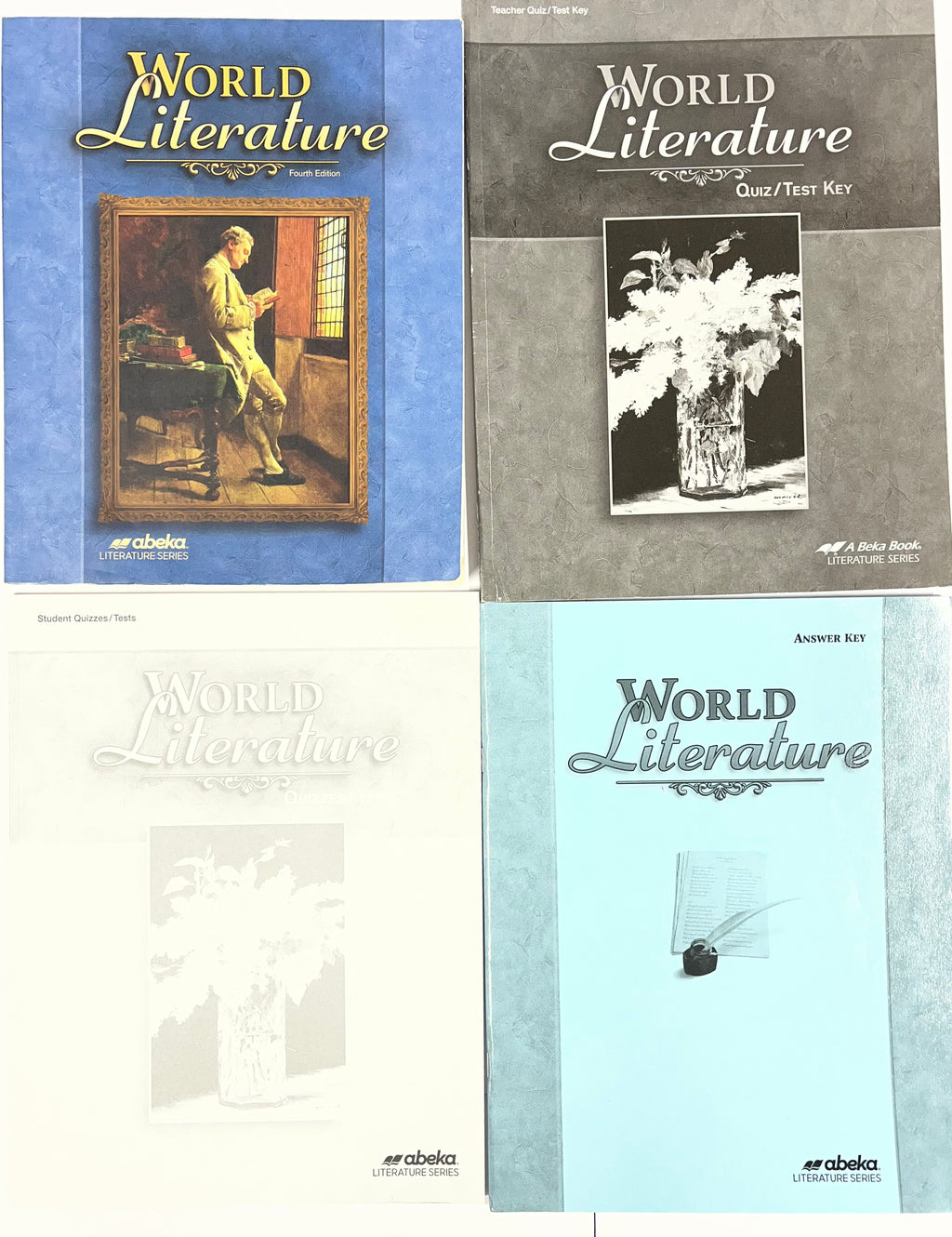 Abeka World Literature | 4th ed | set- Textbook, Quizzes Tests, Answer Keys