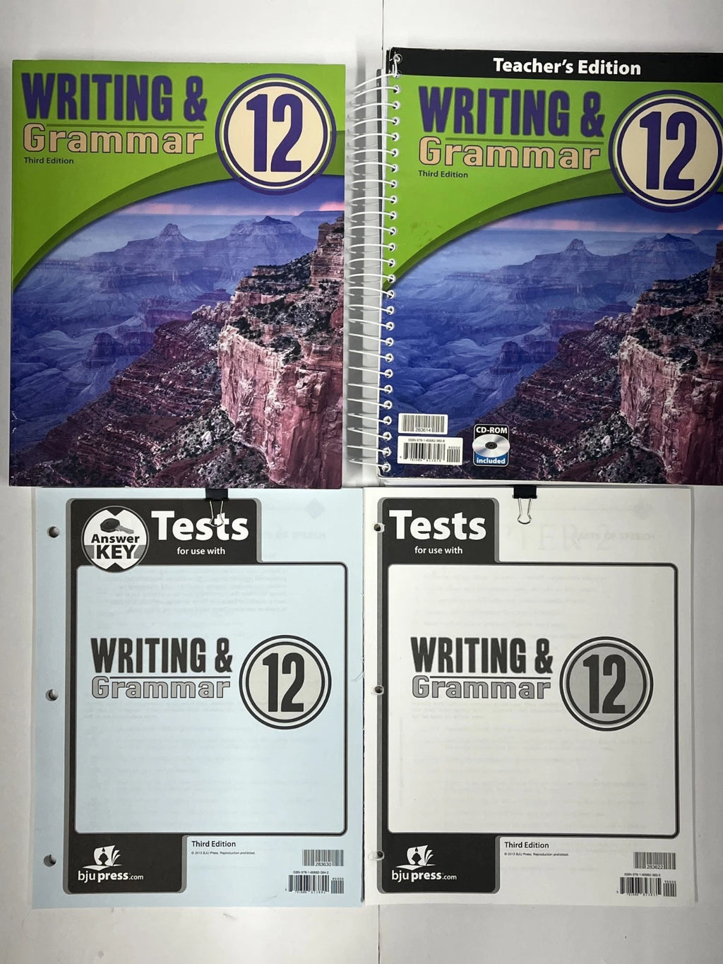 BJU Writing and Grammar 12 | 3rd ed. | SET--worktext, teacher edition, tests, answer key