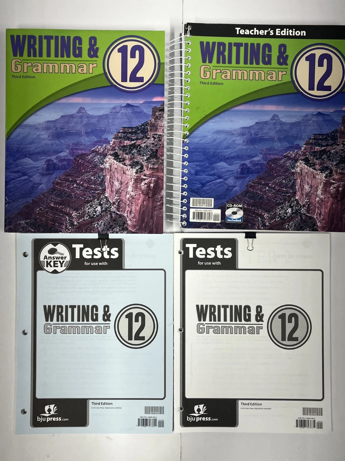 BJU Writing and Grammar 12 | 3rd ed. | SET--worktext, teacher edition, tests, answer key