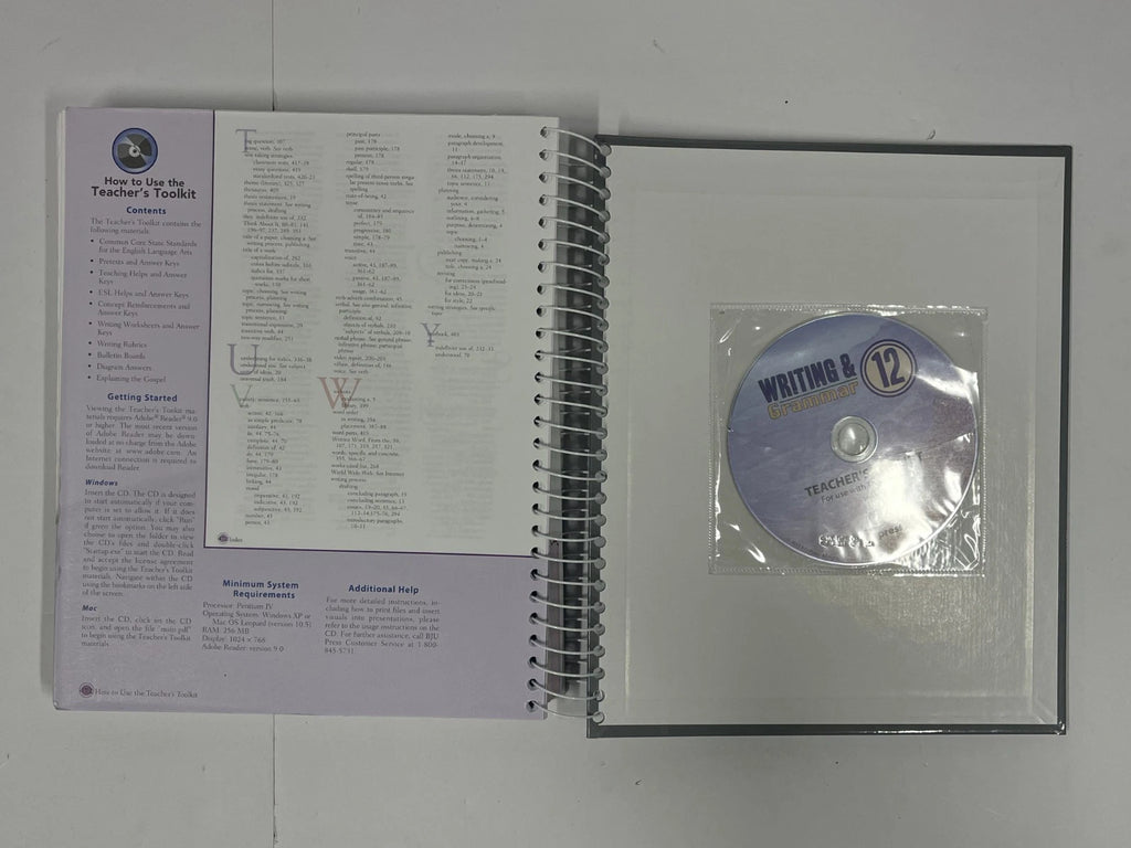 BJU Writing and Grammar 12 | 3rd ed. | SET--worktext, teacher edition, tests, answer key