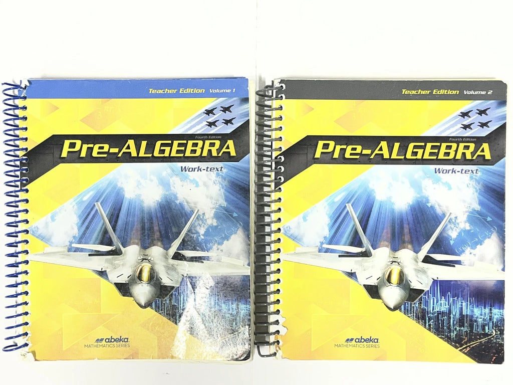 Abeka Pre-Algebra | 4th ed. | Teacher Edition Volume 1 & 2