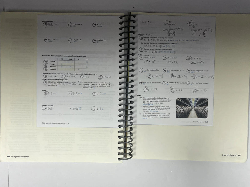 Abeka Pre-Algebra | 4th ed. | Teacher Edition Volume 1 & 2