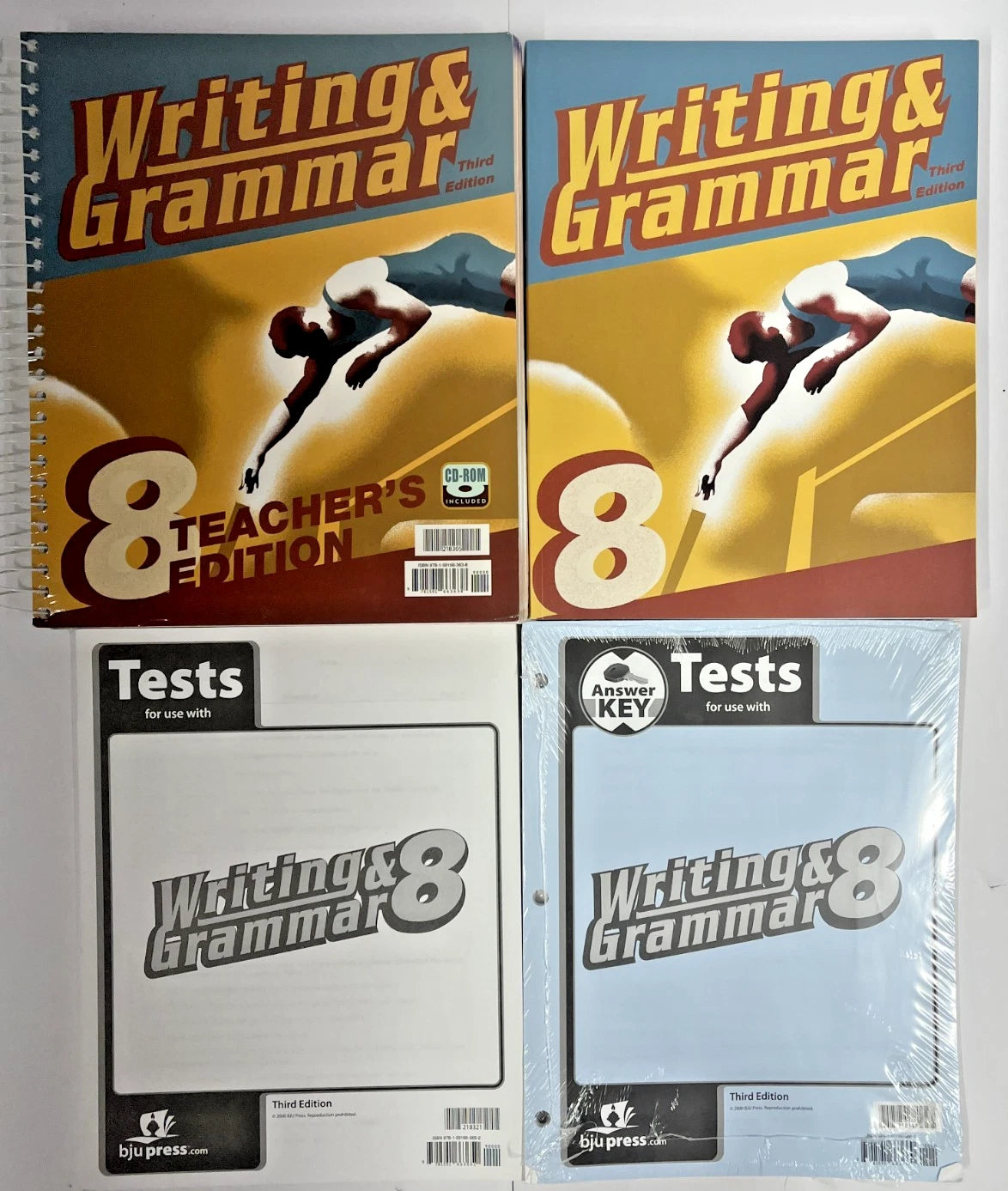 BJU Writing and Grammar 8 | 3rd ed. | SET--worktext, teacher edition, tests, answer key