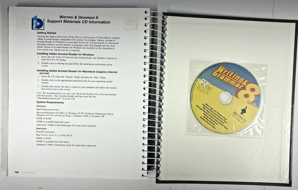 BJU Writing and Grammar 8 | 3rd ed. | SET--worktext, teacher edition, tests, answer key