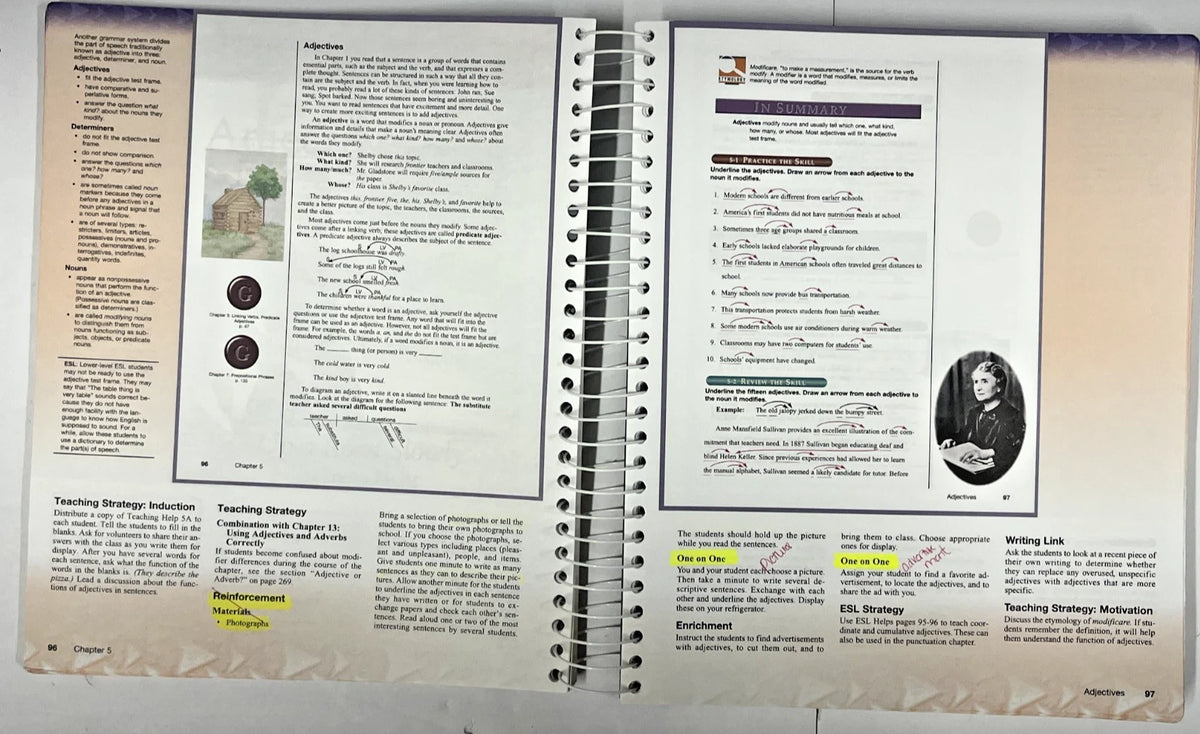BJU Writing and Grammar 8 | 3rd ed. | SET--worktext, teacher edition, tests, answer key