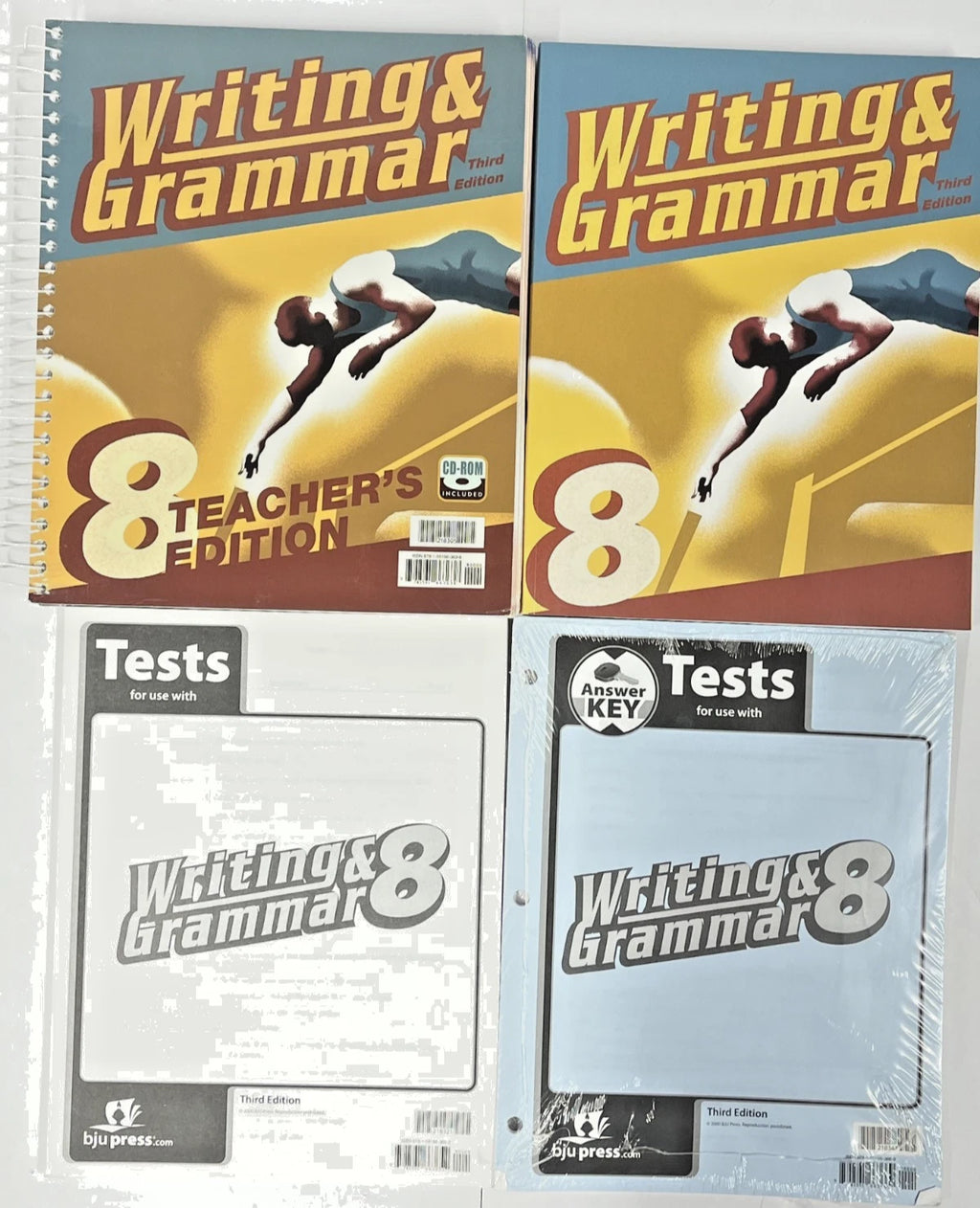 BJU Writing and Grammar 8 | 3rd ed. | SET--worktext, teacher edition, tests, answer key