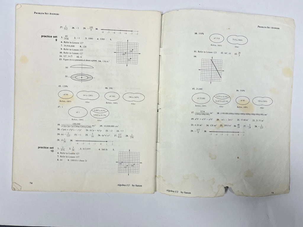 Saxon Algebra 1/2 | 2nd ed. |set- textbook, tests, & packet