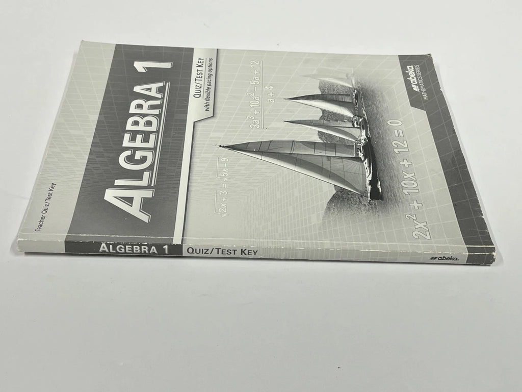 Abeka Algebra 1 | Quiz Test Key