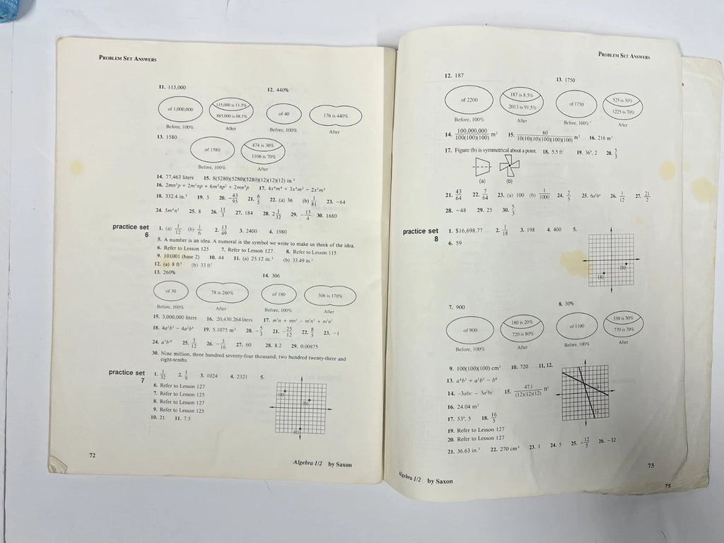 Saxon Algebra 1/2 | 2nd ed. |set- textbook, tests, & packet