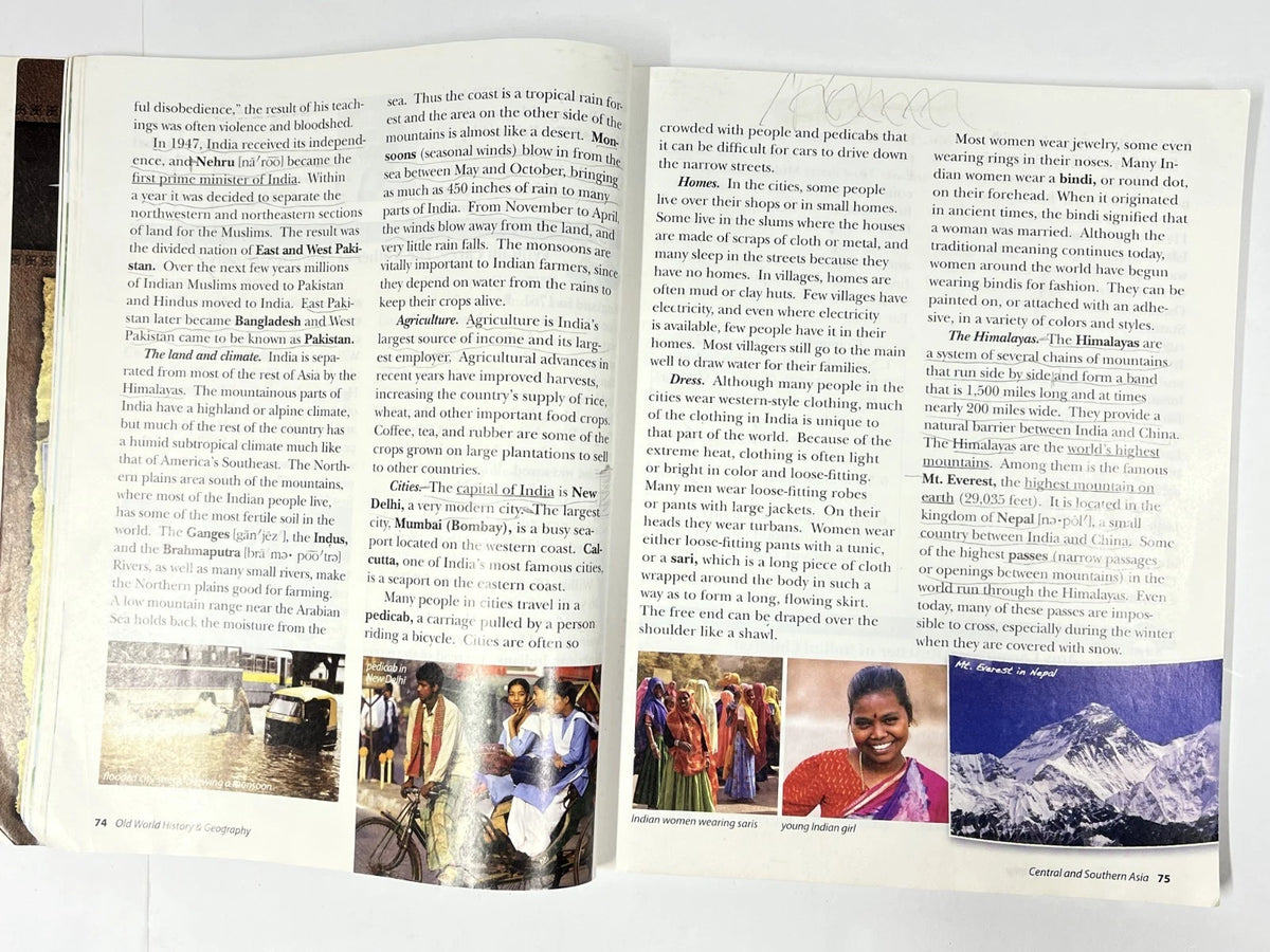Abeka Old World History 5 Bundle | 4th ed. | Complete Used Set | Homeschool Curriculum