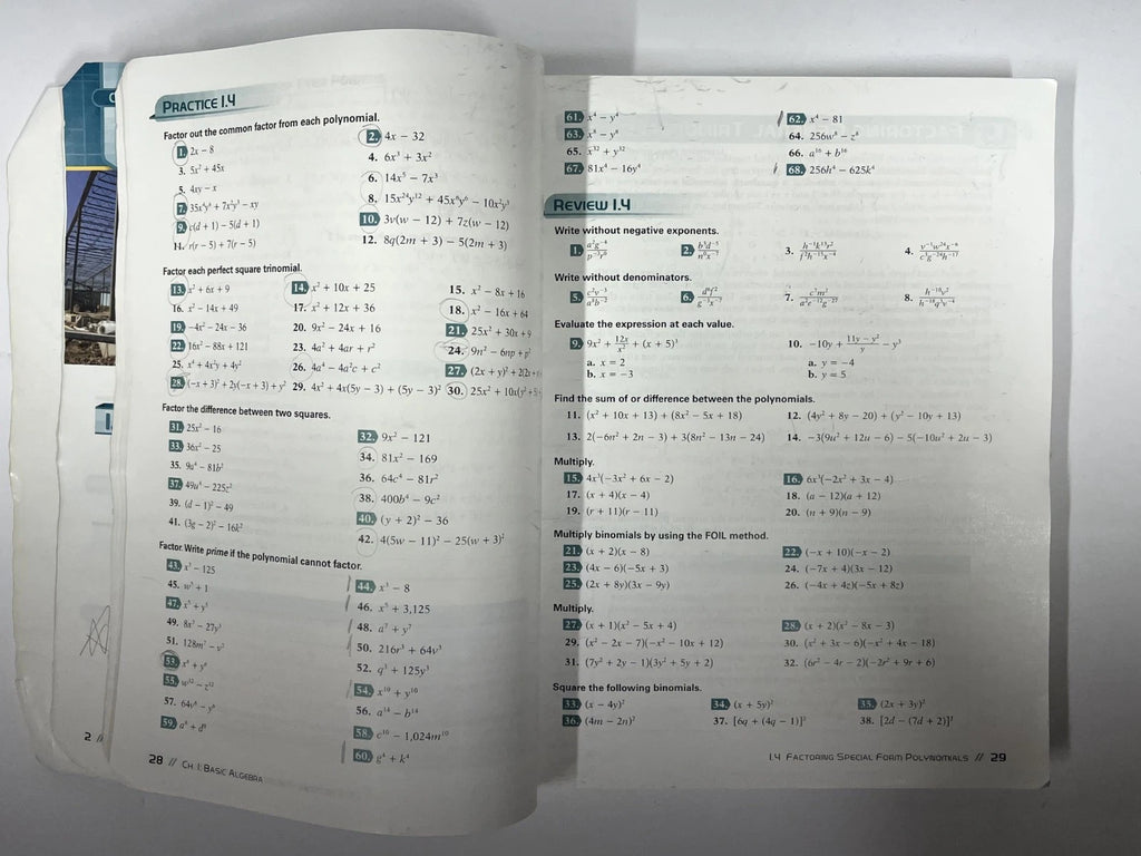 Abeka Algebra 2 | SET- textbook, quizzes tests, solution key, quiz test key