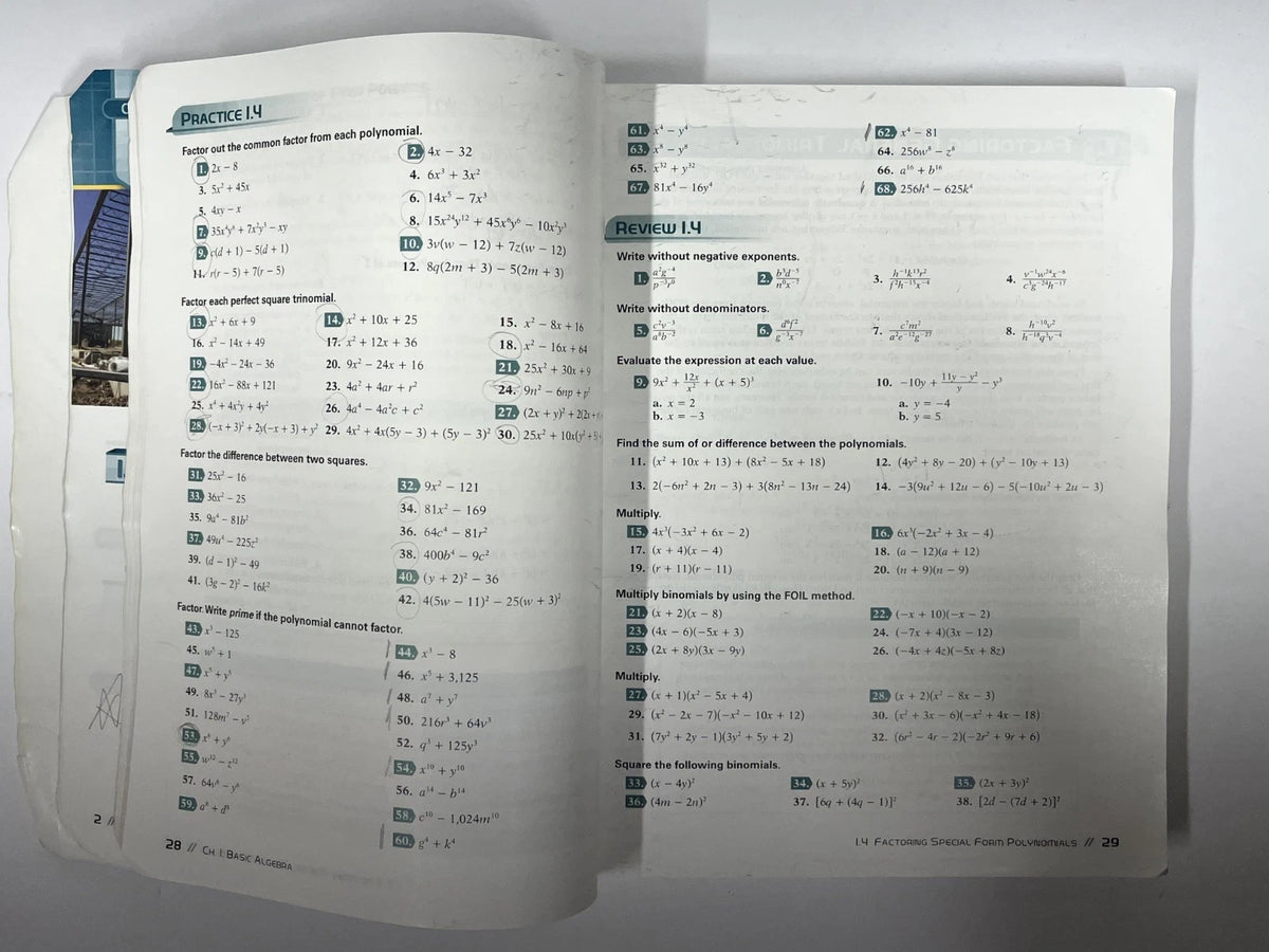 Abeka Algebra 2 | SET- textbook, quizzes tests, solution key, quiz test key