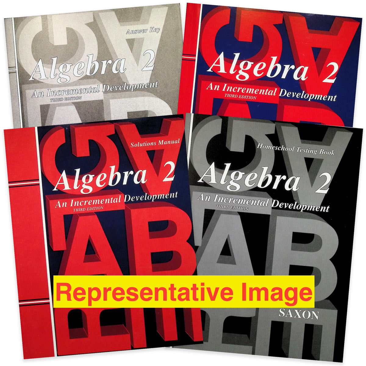 Saxon Algebra 2 Bundle with Solutions Manual | 3rd ed. | Complete Used Set | Homeschool Curriculum