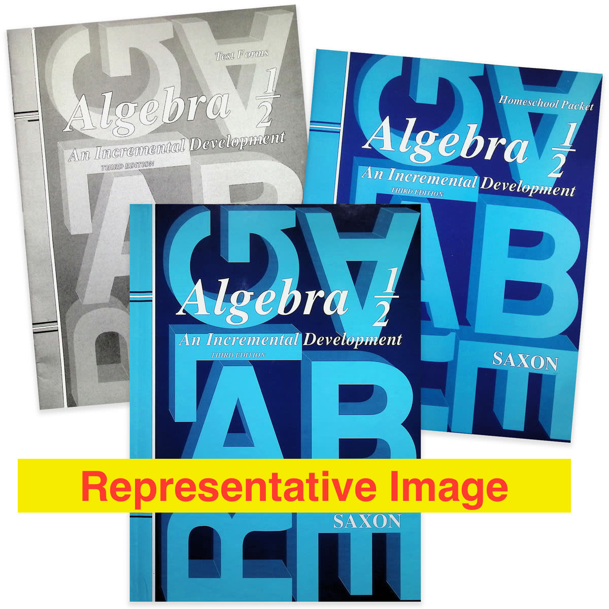 Saxon Algebra 1/2 Bundle | 3rd ed. | Complete Used Set | Homeschool Curriculum
