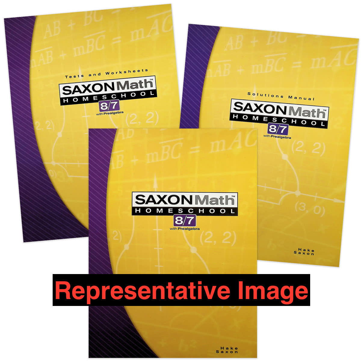 Saxon Math 8/7 Bundle | 3rd ed. | Complete Used Set | Homeschool Curriculum